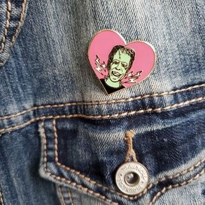 2/$20. Frankenstein Horror Enamel Pin.